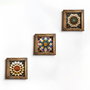 Wallity Conjunto de 3 Pinturas Decorativas en MDF con Marco Multicolor